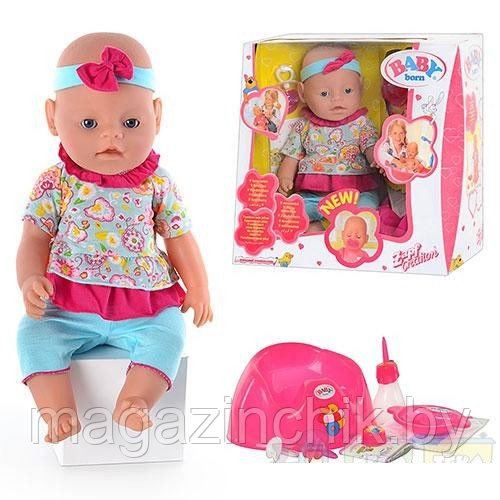 Кукла пупс Беби дол Baby Doll аналог Baby Born 9 функций 058-17 купить в Минске - фото 1 - id-p50216634