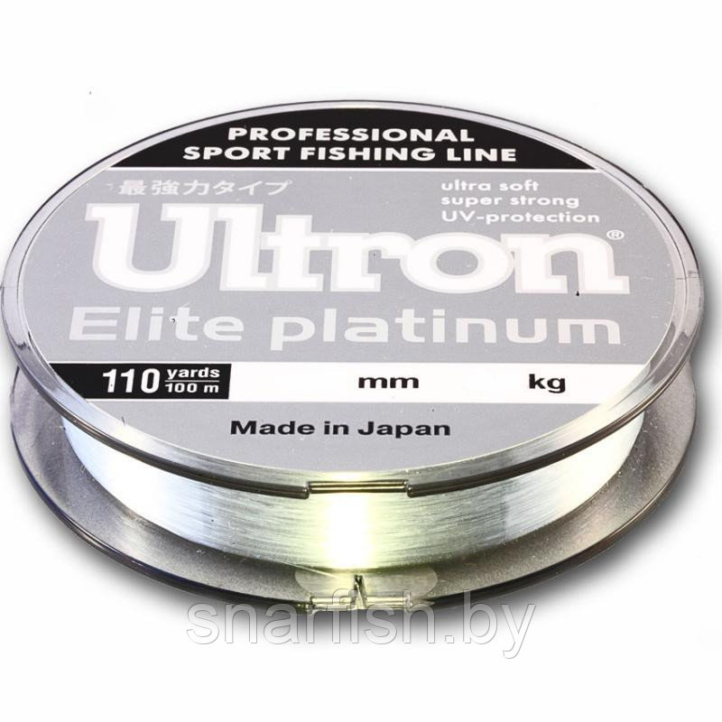 Леска Ultron Elite platinum 0.14 2.3кг 30м - фото 1 - id-p51085604