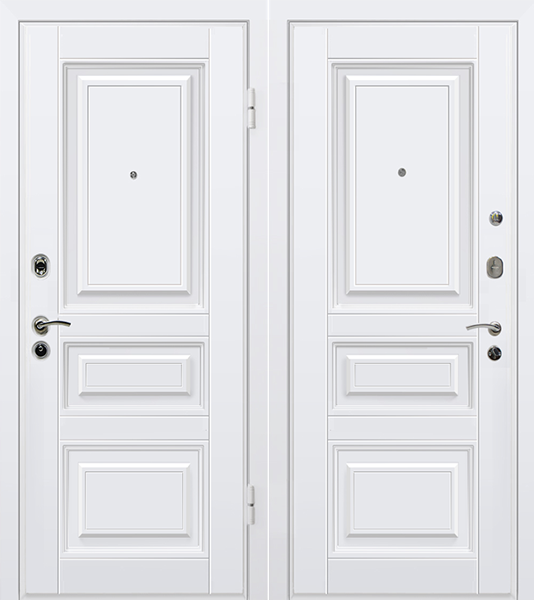 Дверь входная МеталЮр М11 белый - фото 1 - id-p50273481