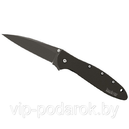 Нож складной полуавтомат KERSHAW Leek Black Stainless - фото 1 - id-p50292752