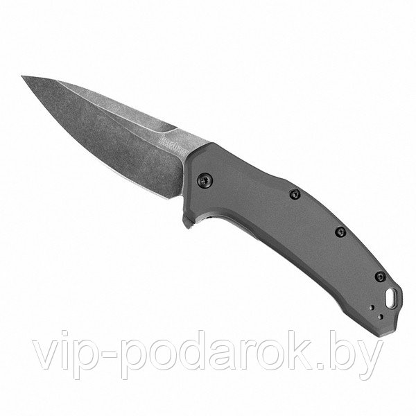 Нож складной полуавтомат KERSHAW Link Gray Aluminium Flipper - фото 1 - id-p50292765
