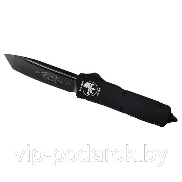 Нож автоматический Microtech Scarab Tanto Black - фото 1 - id-p50293019