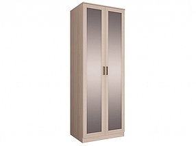 Шкаф 2-х дверный с зеркалами Орион в цвете ясень шимо светлый и лен фабрика Stolline