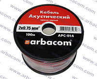 Акустический кабель 2х0.75кв.мм 100м на бобине(красно-черный) (АРБАКОМ)