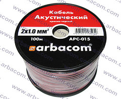 Акустический кабель 2х1.0кв.мм 100м на бобине(красно-черный) (АРБАКОМ)
