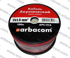 Акустический кабель 2х1.5кв.мм 100м на бобине(красно-черный) (АРБАКОМ)