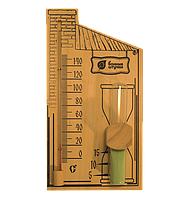 Термометр с песочными часами для бани и сауны