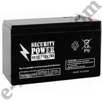 Аккумулятор для ИБП 12V/7Ah Security Power SP 12-7, КНР - фото 1 - id-p5515087
