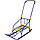 Санки детские Тимка 6 Комфорт колесики, складная ручка, фиолетовые/сиреневые, фото 3