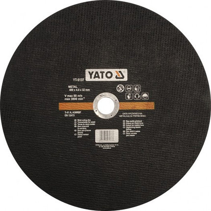 Круг отрезной по металлу YATO 400х4,0х32, фото 2