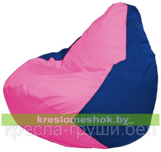 Кресло мешок Груша Макси Г2.1-195 (розовый, синий)