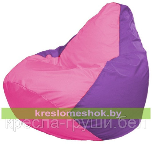 Кресло мешок Груша Макси Г2.1-194 (розовый, сиреневый), фото 2