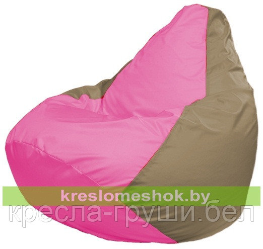 Кресло мешок Груша Макси Г2.1-193 (розовый, бежевый)