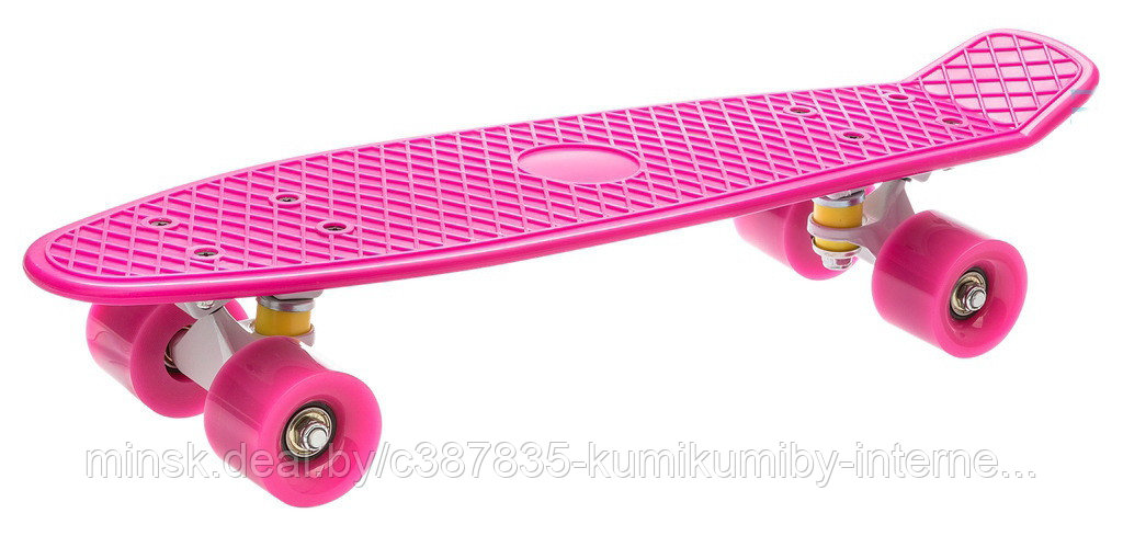 Скейтборд пенниборд 56см пенни борд розовый