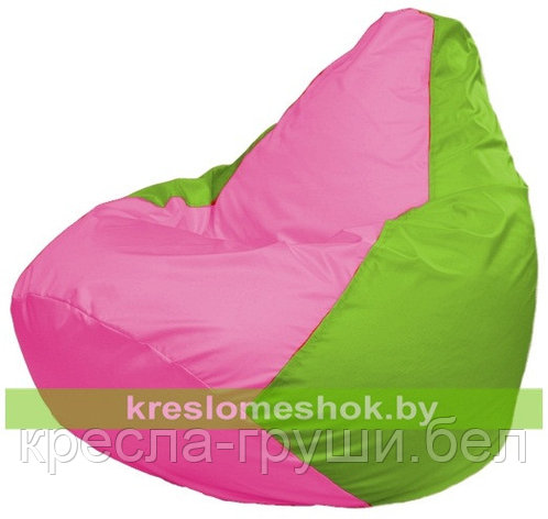 Кресло мешок Груша Макси Г2.1-197 (розовый, салатовый), фото 2