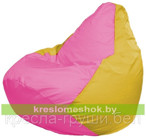 Кресло мешок Груша Макси Г2.1-201 (розовый, жёлтый), фото 2