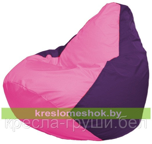 Кресло мешок Груша Макси Г2.1-191 (розовый, фиолетовый) - фото 1 - id-p50365167