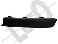 Накладка декоративная передняя левая грунтованная VW PASSAT 05-10 (молдинг бампера) (Mat-Black)