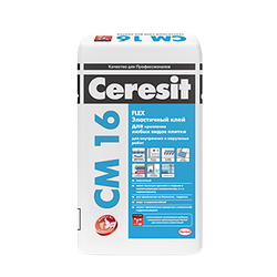 Эластичный клей для плитки Ceresit СМ 16, 25 кг