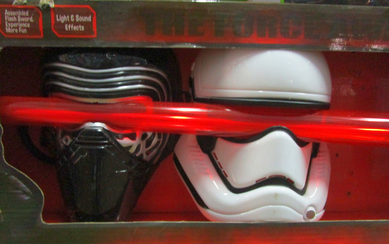 Электронный cветовой меч Кайло Рена со звуковыми и световыми эффектами Star Wars и маски звездных воинов - фото 2 - id-p50378709