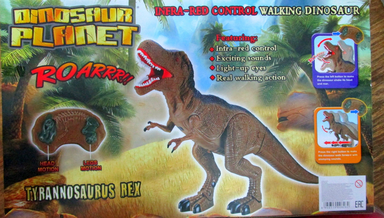 Детский робот на ИК управлении " Динозавр Тираннозавр Рекс " со звуковыми и световыми эффектами 6133 terex - фото 7 - id-p50379415