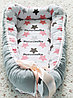 Гнездо-кокон для новорожденного на молнии "Эконес ( съемная наволочка и матрасик) "BabySleep". 