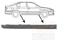 Порог кузова NISSAN PRIMERA P11 (06/1996-12/2001) правый мод 4дв 06/96-12/01