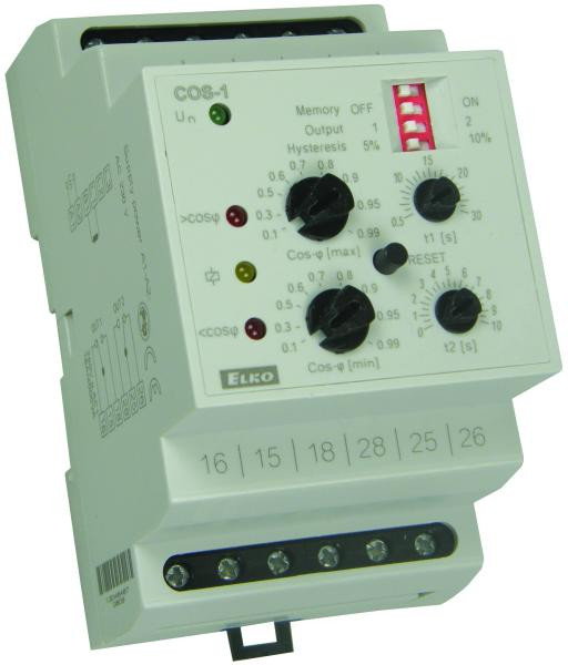 Реле контроля коэффициента мощности COS-1 400В - фото 1 - id-p50429262