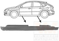 Порог кузова FORD FOCUS (11/2004-02/2008) левый мод 4дв