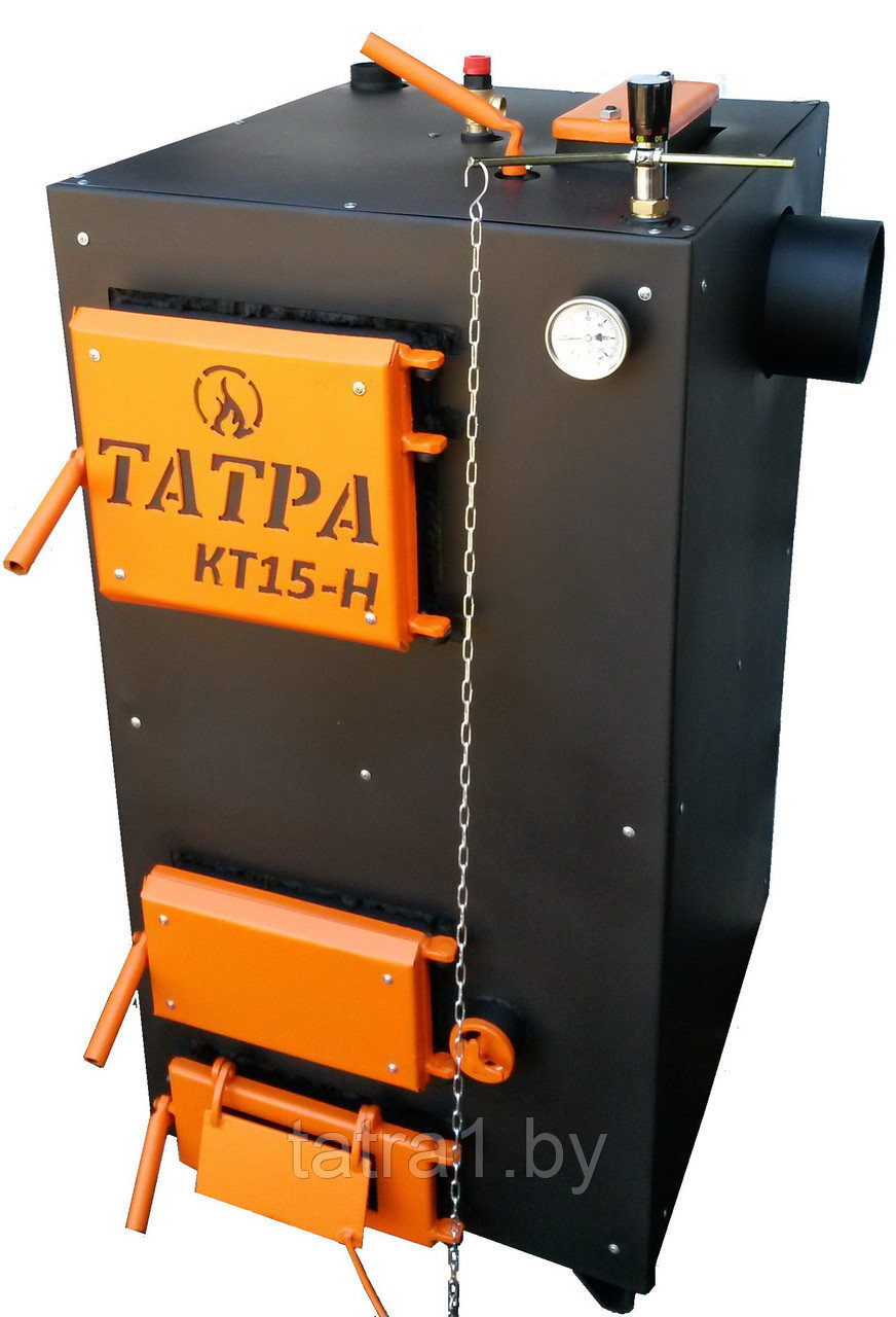 Котел Татра КТ15-Н сталь 6 мм длительного горения 12-24 часа пиролизный 15 квт твердотопливный на дровах - фото 5 - id-p37570668