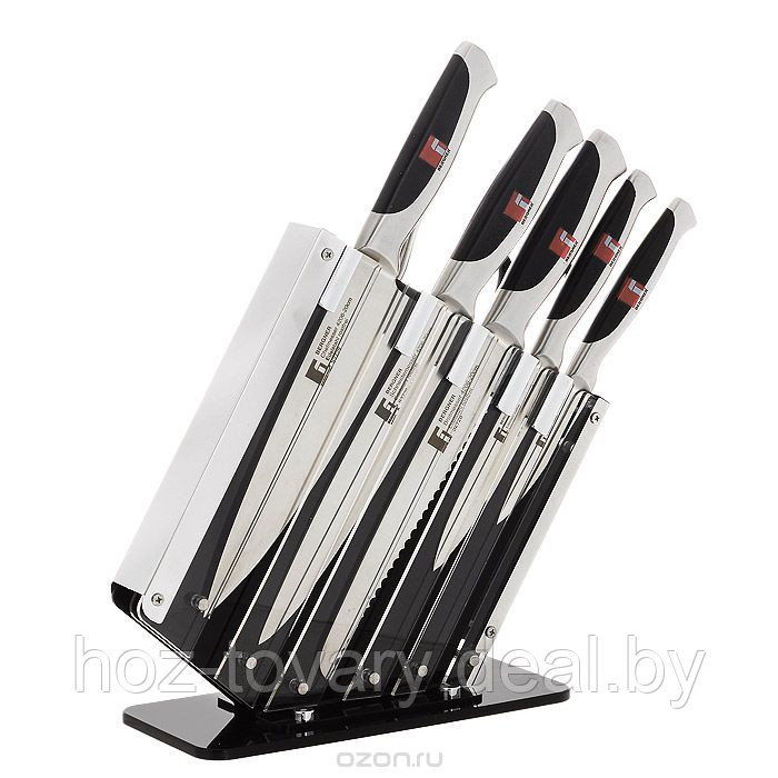Набор ножей Bergner из нержавеющей стали 8 предметов арт. BG-4206-MM - фото 2 - id-p50439258