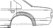 Арка крыла задняя левая OPEL VECTRA 95- 4дв