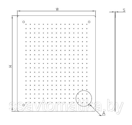 Купить Панель монтажная перфорированная 350х250 400х300 мм в Минске от ...