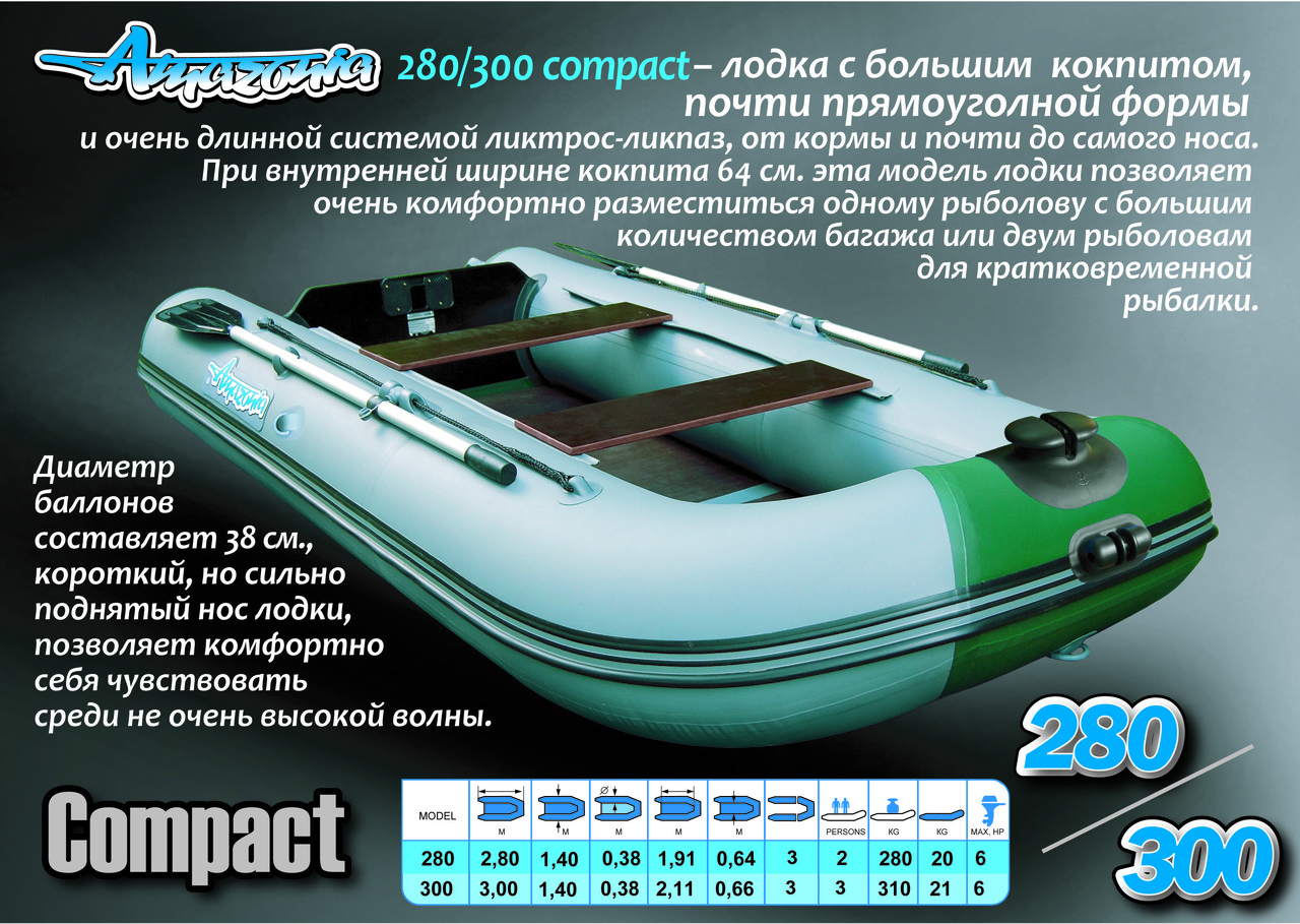 Лодка Amazonia 305 Compact - фото 3 - id-p50472814