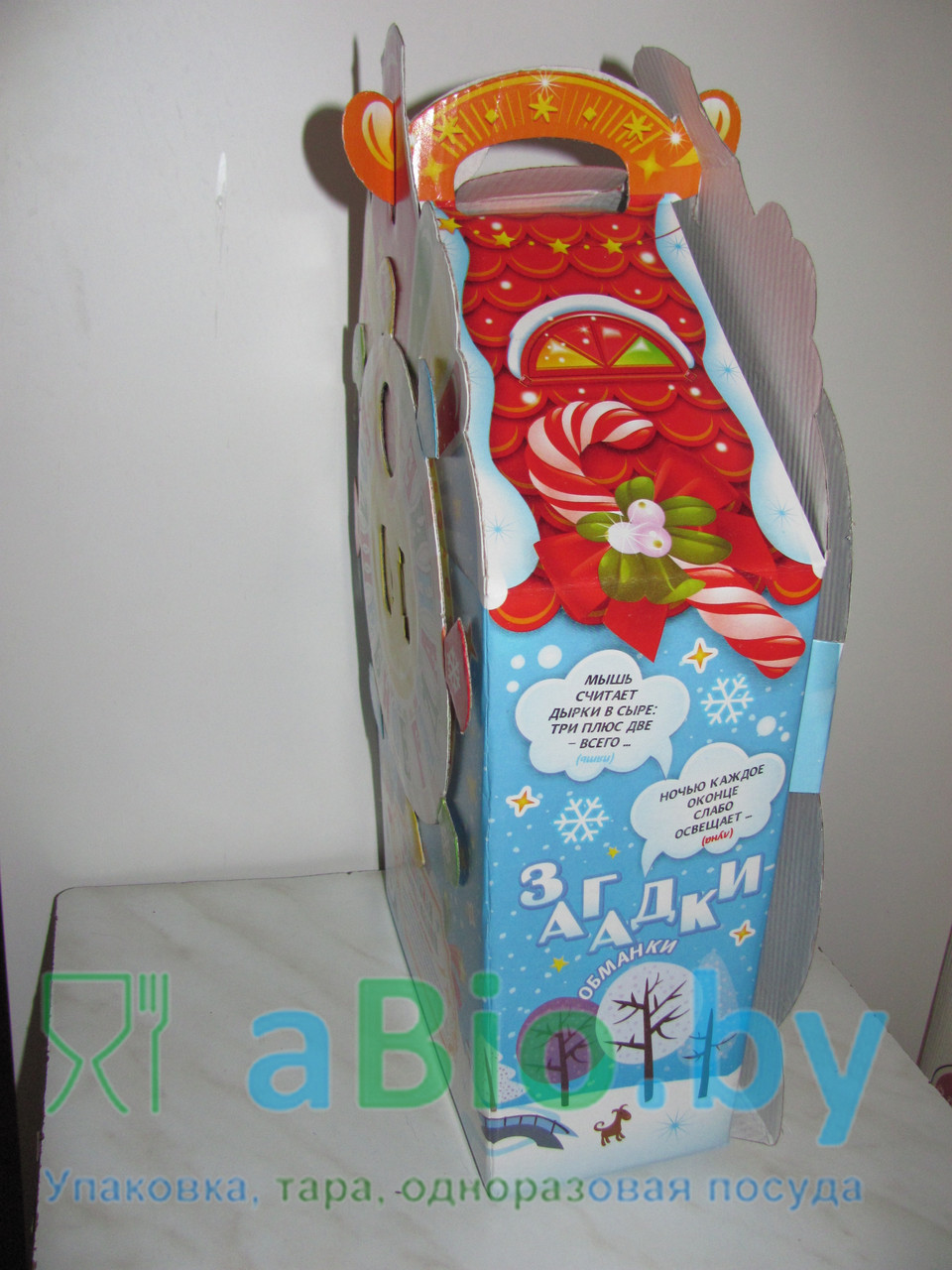 3D коробка, 1,5 - 1,7 кг, для конфет, новогодних подарков. Коробка с игрой! Толстый, плотный картон (МГК)! - фото 3 - id-p49624446