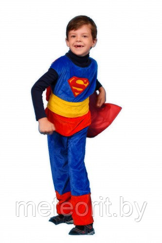 Карнавальный костюм "Супермен" рост 122-128 - фото 1 - id-p50476447