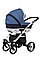 Детская коляска Coletto Savona Decor 3 в 1 синий, фото 3