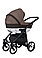 Детская коляска Coletto Savona Decor 3 в 1 коричневый, фото 3