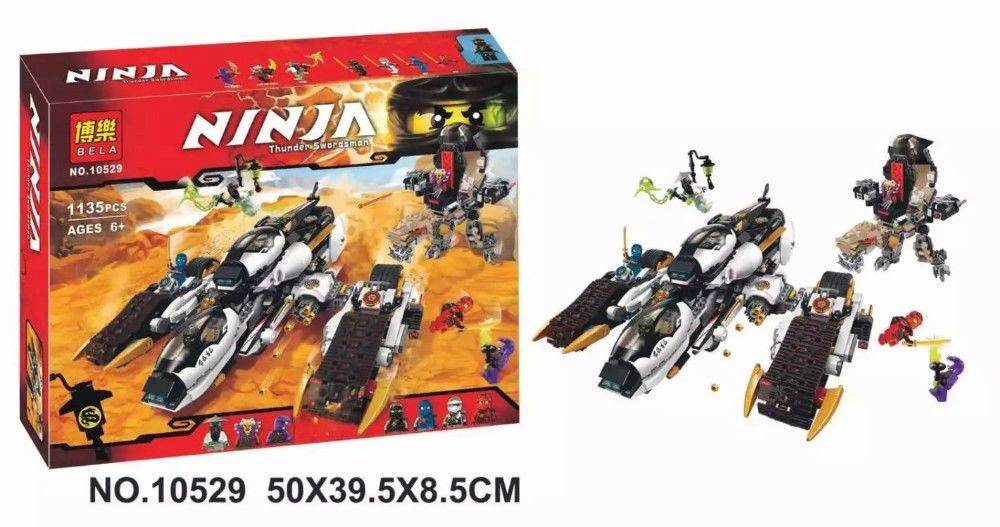 Конструктор Bela Ninja 10529 (аналог Lego Ninjago 70595) "Ультра стелс рейдер" 1135 дет - фото 1 - id-p50485476