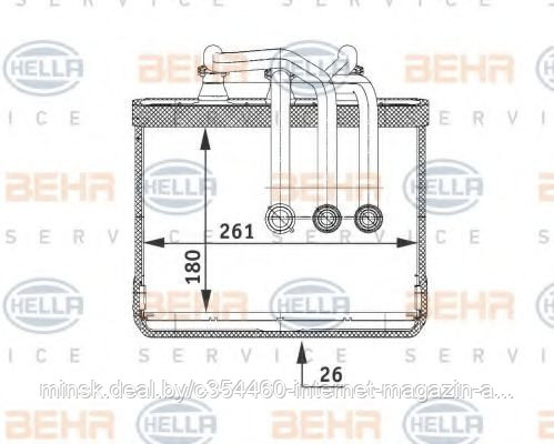 Радиатор отопителя BMW 7 (E65, E66) 730