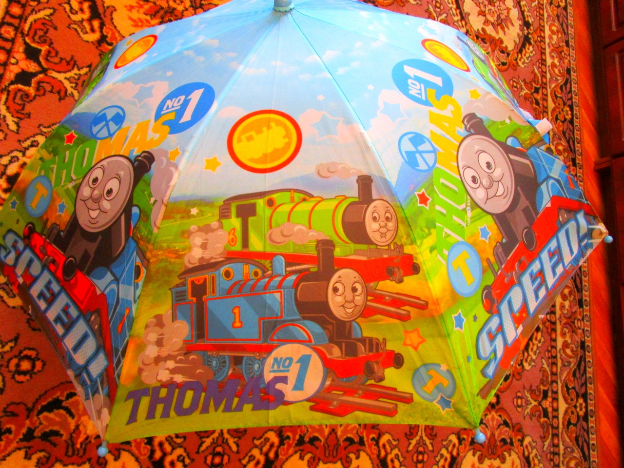 Детский зонт полуавтомат трость "thomas" паровозик томас и его друзья - фото 1 - id-p50497106