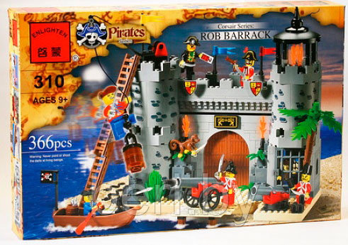 310 Конструктор Brick (Брик) "Захват пиратской крепости" 366 деталей, аналог LEGO - фото 1 - id-p50497430