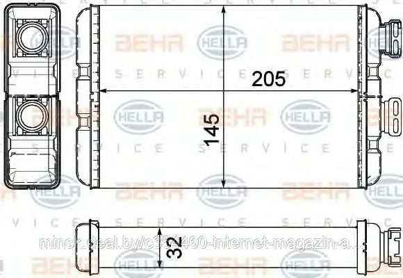 Радиатор отопителя BMW 3 (E46) / 3 Compact (E46) 