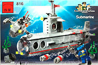 Конструктор Brick (Брик) 816 Подводная лодка 382 детали, аналог LEGO
