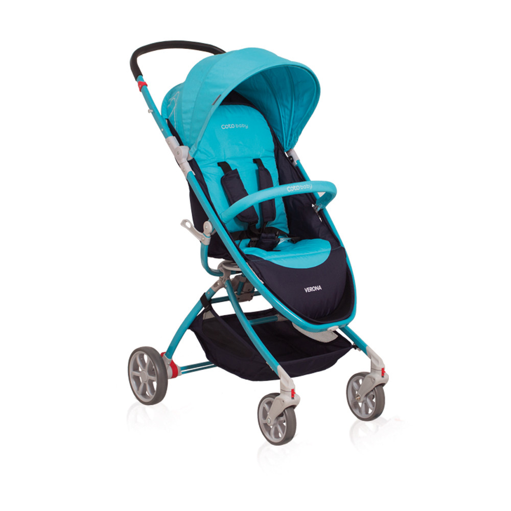 Детская прогулочная коляска Coto baby Verona turquoise - фото 1 - id-p50509053