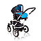 Детская прогулочная коляска Coto baby Latina 3 в 1 blue, фото 2