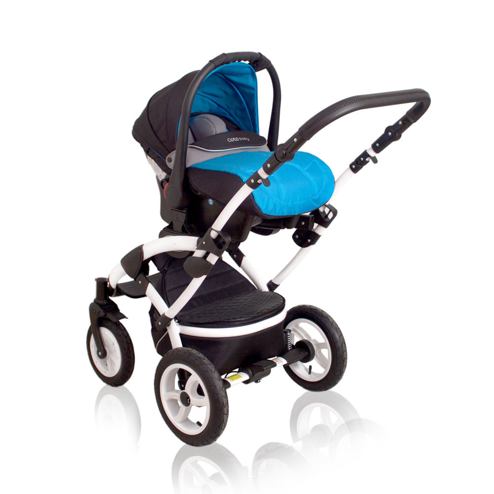 Детская прогулочная коляска Coto baby Latina 3 в 1 blue - фото 2 - id-p50511593