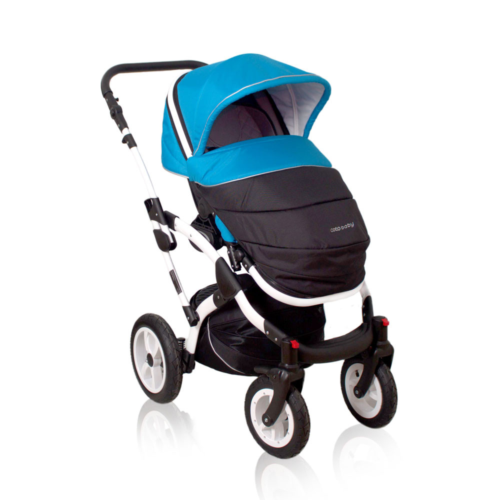 Детская прогулочная коляска Coto baby Latina 3 в 1 blue - фото 3 - id-p50511593