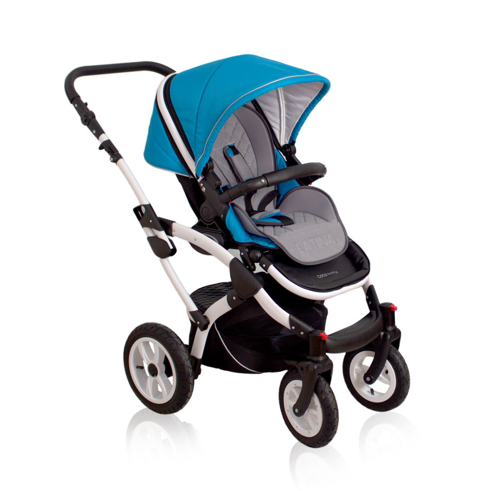 Детская прогулочная коляска Coto baby Latina 3 в 1 blue - фото 4 - id-p50511593