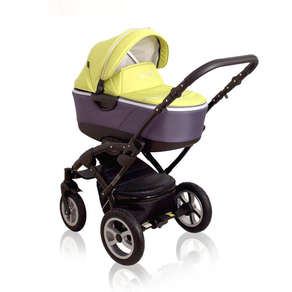 Детская прогулочная коляска Coto baby Latina 3 в 1 желтый - фото 1 - id-p50511603